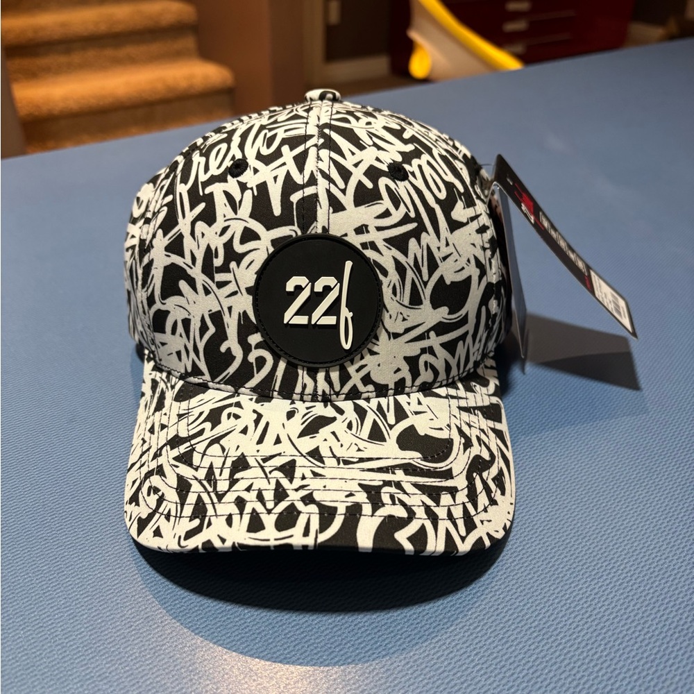 Black and White Graphic Cap